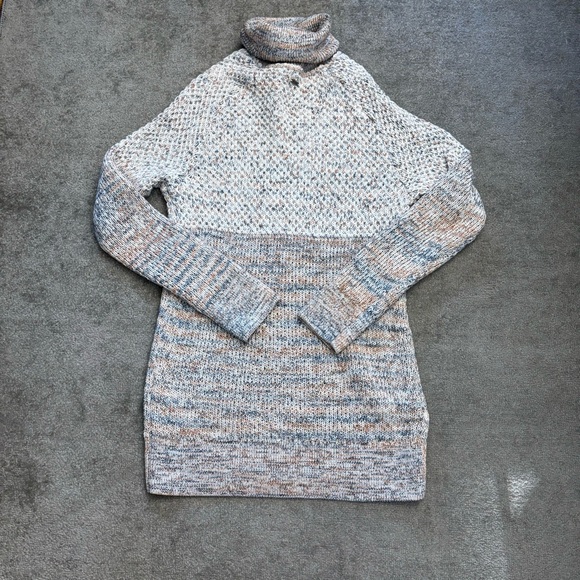 Prana Abelle Cotton Tunic Turtleneck Sweater Admiral Blue Women’s - Picture 4 of 7